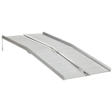 Textured Aluminum Folding Wheelchair Ramp, Portable Threshold Ramp 6', for Scooter Steps Home Stairs Doorways