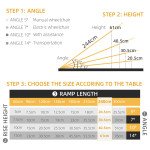 8ft Wheelchair Ramp, Non-Slip Aluminum Folding Handicap Ramp, Suitable for Door Thresholds, Home Steps, Cars, Scooters, Carts, and Stairs