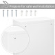 Wall Mount Medicine Cabinet 3 Tier Steel Emergency Box for Bathroom, Lockable with 2 Keys, White