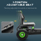 Pedal Go Kart with Adjustable Seat and Rubber Shock-Absorbing Wheels, Green