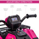 12V Kids ATV Quad, 4-Wheeler Battery-Powered Electric Ride-On with MP3 Music, Working Headlights, High/Low Speed Settings, Treaded Tires, for Boys and Girls Ages 37–60 Months, Pink