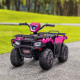12V Kids ATV Quad, 4-Wheeler Battery-Powered Electric Ride-On with MP3 Music, Working Headlights, High/Low Speed Settings, Treaded Tires, for Boys and Girls Ages 37–60 Months, Pink