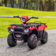 12V Kids ATV Quad, 4-Wheeler Battery Powered Electric Ride-On with MP3 Music, Headlights, High/Low Speed & Treaded Tires, for Boys and Girls Ages 37–60 Months, Red