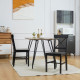 Wooden Dining Chairs Set of 2, Kitchen Chairs with Cross Back, Solid Structure for Living Room and Dining Room, Black