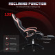 Computer Gaming Chair, PU Leather Office Desk Chair with Footrest, Swivel Wheels, 135° Reclining Back, Black