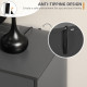 Sideboard Buffet Cabinet with Adjustable Shelves - Dark Grey