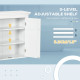 Bathroom Cabinet, Medicine Cabinet, Over Toilet Storage Cabinet with Adjustable Shelves for Entryway, White
