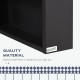 Bathroom Medicine Cabinet, Wall-Mounted Mirror Cabinet with Single Door, Storage Shelves and Stainless Steel Frame for Laundry Room, Black