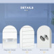 Over Toilet Storage Cabinet, Bathroom Wall Cabinet with Adjustable Shelf for Living Room and Entryway, White