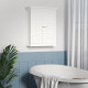 Over Toilet Storage Cabinet, Bathroom Wall Cabinet with Adjustable Shelf for Living Room and Entryway, White