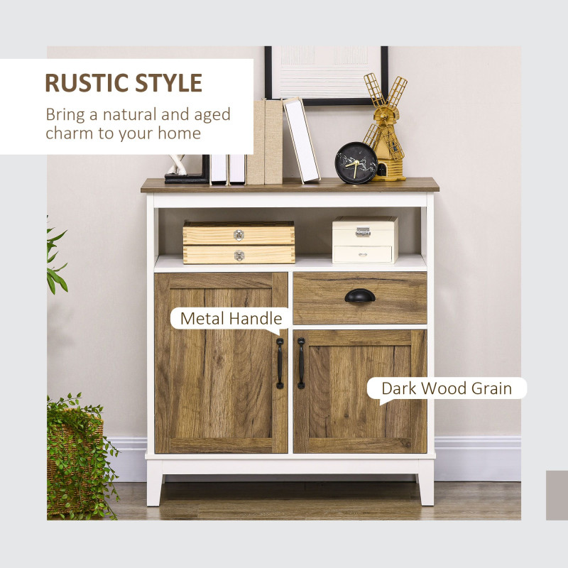 Storage Cabinet, Freestanding Sideboards and Buffets with Doors, Drawer for Dining Room, Living Room, Bedroom