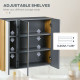 Wall Mounted Medicine Cabinet with Mirror Wall Mirror Cabinet with 3 Doors and Adjustable Storage Shelves Gray