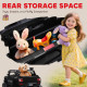 2 Seater Ride-On Car with Parental Remote Control, LED Lights, and MP3 for Kids Ages 3–8, Black