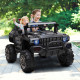 2 Seater Ride-On Car with Parental Remote Control, LED Lights, and MP3 for Kids Ages 3–8, Black