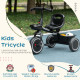 Qaba Tricycle for 2-5 Years Old, Toddler Bike with Adjustable Seat, Black