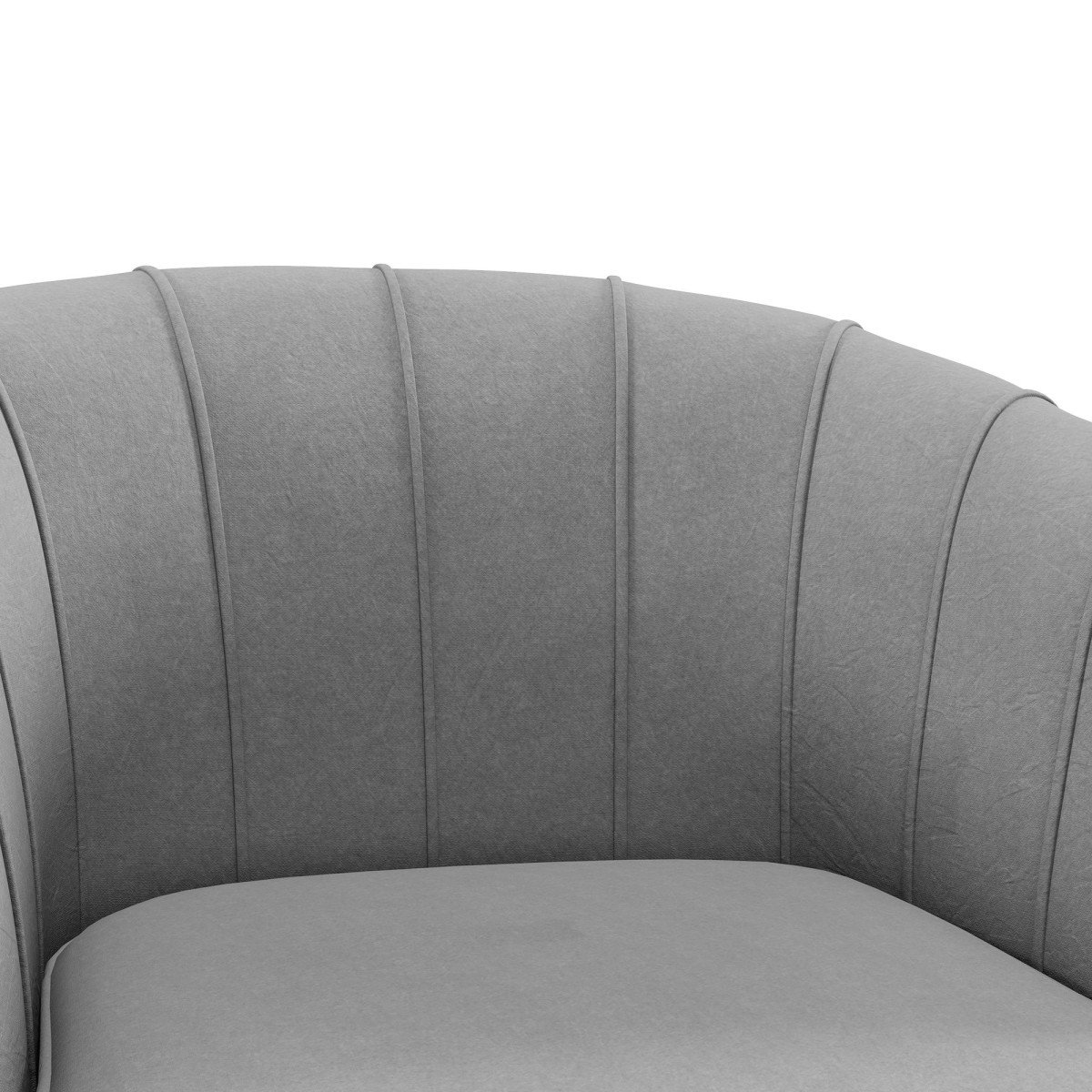 Fabric Armchair, Modern Accent Chair with Gold Metal Legs for Living Room, Bedroom, Home Office, Grey