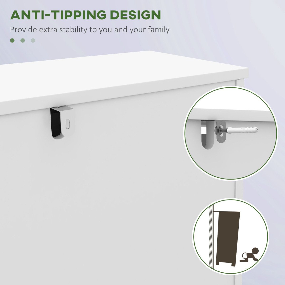 Narrow Shoe Storage with 3 Flip Drawers and Adjustable Shelves, Shoe Cabinet Organizer for 12 Pairs of Shoes, White