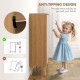 Shoe Storage Cabinet with 4 Flip Drawers and Adjustable Shelf, Shoe Cabinet for 8-16 Pairs of Shoes, Natural