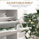Shoe Storage Cabinet with 4 Flip Drawers and Adjustable Shelf, Shoe Cabinet for 8-16 Pairs of Shoes, White