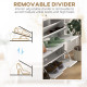 Shoe Storage Cabinet with 4 Flip Drawers and Adjustable Shelf, Shoe Cabinet for 8-16 Pairs of Shoes, White