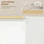 Shoe Storage Cabinet with 3 Flip Drawers and Adjustable Shelves for 9-18 Pairs of Shoes, White