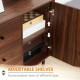 Kitchen Storage Sideboard, Buffet Cabinet with 2 Cupboard, 3 Drawers and Adjustable Shelves for Living Room Rustic Brown