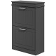 Shoe Storage Cabinet with 2 Flip Drawers and Adjustable Shelves, Narrow Shoe Cabinet for 10 Pairs of Shoes, Black