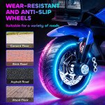 Kids Electric Pedal Motorcycle Ride-On Toy, 6V Battery Powered with Music, Horn & Headlights, Motorbike for Girls & Boys, Blue