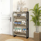 Shoe Cabinet with 3 Flip Drawer, Narrow Slim Shoe Storage Cabinet for 15 Pairs, Walnut