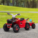 6V Electric Ride-On Toy Car with Back Trailer, Forward/Reverse, Wear-Resistant Wheels, for Ages 18–36 Months, Red