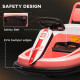 Kids Bumper Car, 6V 360° Rotation Electric Ride-On Car, Twin Motors Battery Powered Toy with Music, Horn and Lights, Safety Belt, for Boys and Girls Aged 18–48 Months - Pink