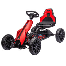 12V 7AH Electric Go Kart, Outdoor Racer Car for Kids with Forward & Reverse, Adjustable Speed, Ages 3–8 Years, Red