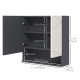 Medicine Cabinet, Wall Mounted Bathroom Mirror Cabinet with Mirrored Door, Adjustable Shelf and Soft Close Mechanism, Light Grey