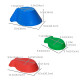 8pcs Balance Stepping Stones for Kids, Fish Style Non-slip Obstacle Course, Larger Size Stackable Balance Blocks Indoor Outdoor