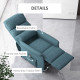 Lift Chair for Elderly, Power Chair Recliner with Remote Control, Side Pockets for Living Room, Blue