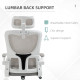 Ergonomic Office Chair, Mesh Computer Desk Chair with Adjustable Headrest, 4D Lumbar Support, Flip-up Arm, Grey