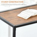 Dining Table Set, Industrial Dining Set for 2, Kitchen Table and Chairs for Small Space, Dining Room Table with Chairs