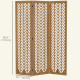 3 Panel Room Divider, 5.6ft Tall Wood Folding Privacy Screens, Freestanding Partition Wall Dividers, Light Brown