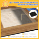 Outdoor Wooden Sandbox with Cover for 3-7 Years Old, Backyard, Brown