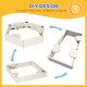 Kids Outdoor Sandbox with Canopy, Bottom Fabric Liner, Cream White