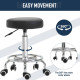 Adjustable Swivel Salon Stool Hydraulic PU Barber Rolling Massage Tattoo Chair Bar Beauty SPA Seat Black