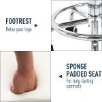 Adjustable Swivel Salon Stool Hydraulic PU Barber Rolling Massage Tattoo Chair Bar Beauty SPA Seat Black