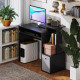 Computer Desk with Sliding Keyboard Tray Storage Drawer Shelf Home Office Workstation Black