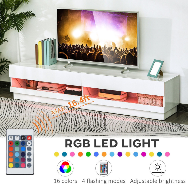 Lighted TV Stand for TVs up to 75