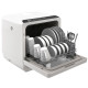 Portable Dishwasher, Counter Dishwasher with 4 Place Settings, 5 Washing Programs, Air-Dry Function, 6L Water Tank