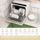 Portable Dishwasher, Counter Dishwasher with 4 Place Settings, 5 Washing Programs, Air-Dry Function, 6L Water Tank
