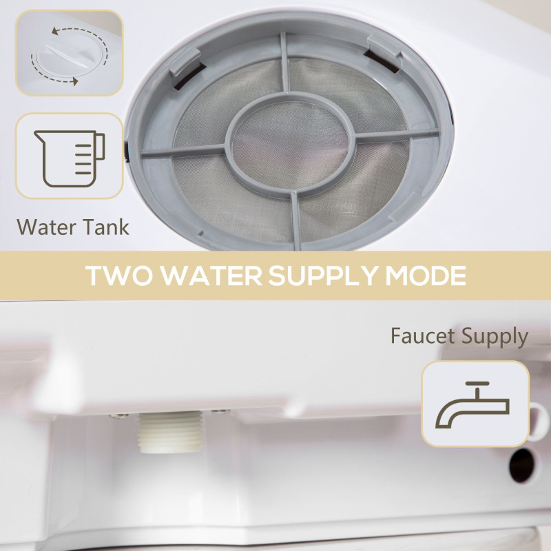 Portable Dishwasher, Counter Dishwasher with 4 Place Settings, 5 Washing Programs, Air-Dry Function, 6L Water Tank