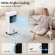 Cooling Fan for Bedroom with Ice Pack, Tower Fan with Remote Control, 3 Modes, 3 Speeds, 7.5H Timer, White