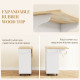 Kitchen Island with Power Outlet and Drop Leaf, Rolling Kitchen Cart with 2 Drawers and Adjustable Shelves, White