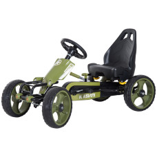 Pedal Go Kart with Adjustable Seat, EVA Tyres, Safety Handbrake, for Ages 3–6 Years, Green